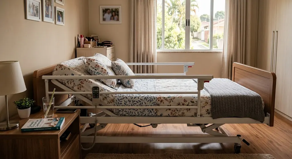 Cama hospitalar para casa: tipos, indicações e o que avaliar antes de comprar