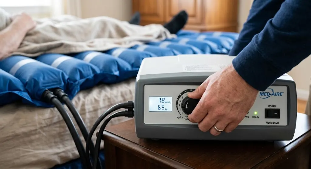 Colchão pneumático para pacientes acamados: guia completo de uso e regulagem