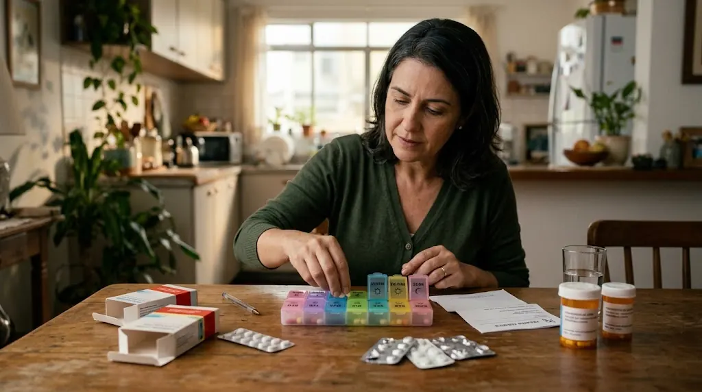 Organização de medicamentos do idoso: como reduzir erros na rotina de casa
