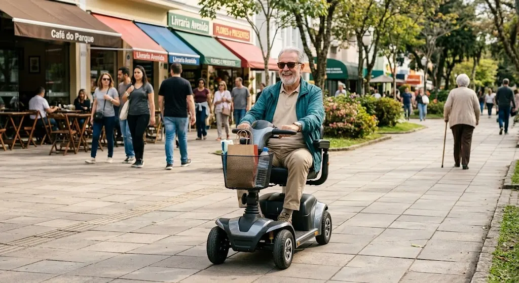 Como a scooter elétrica pode transformar a rotina do idoso com mobilidade reduzida