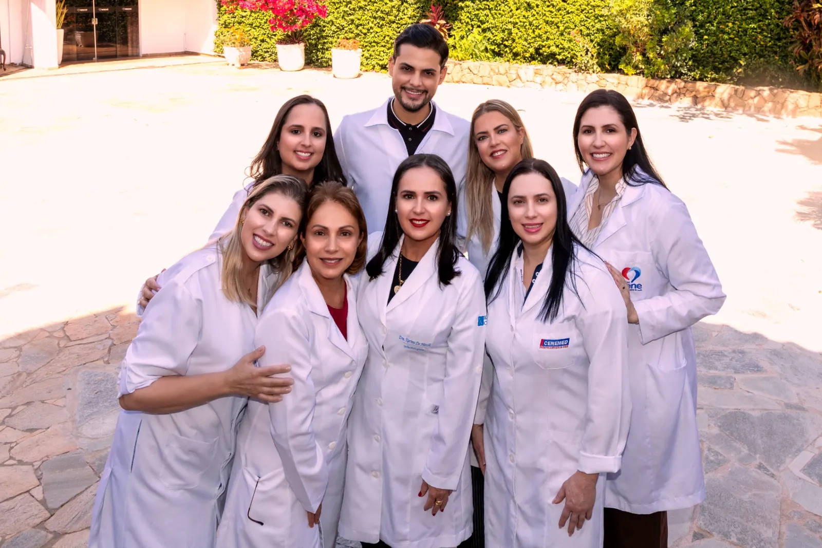 Equipe multidisciplinar do Hospital de Transição do Grupo Cene