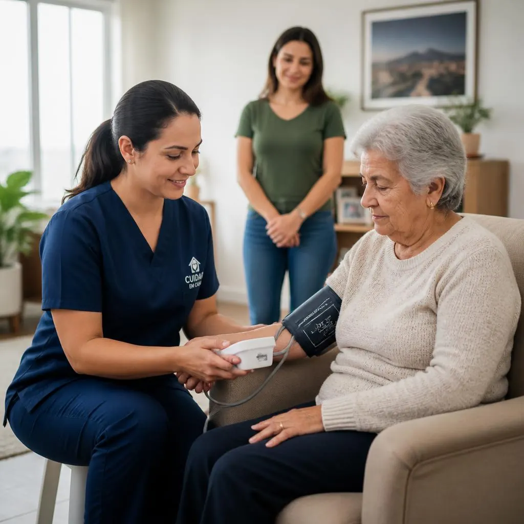 Fisioterapia domiciliar com paciente idosa