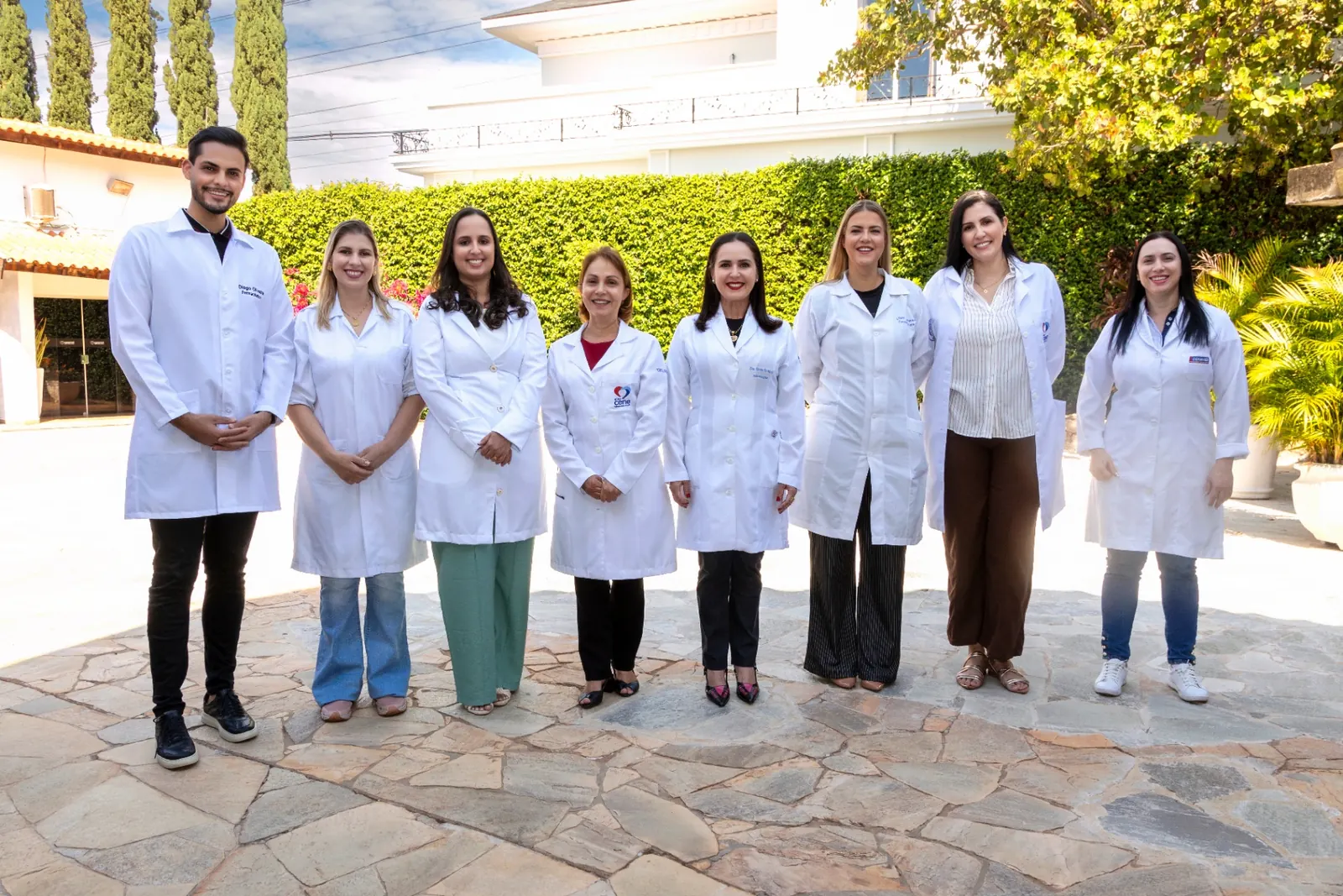 Equipe multidisciplinar do Hospital de Transição do Grupo Cene