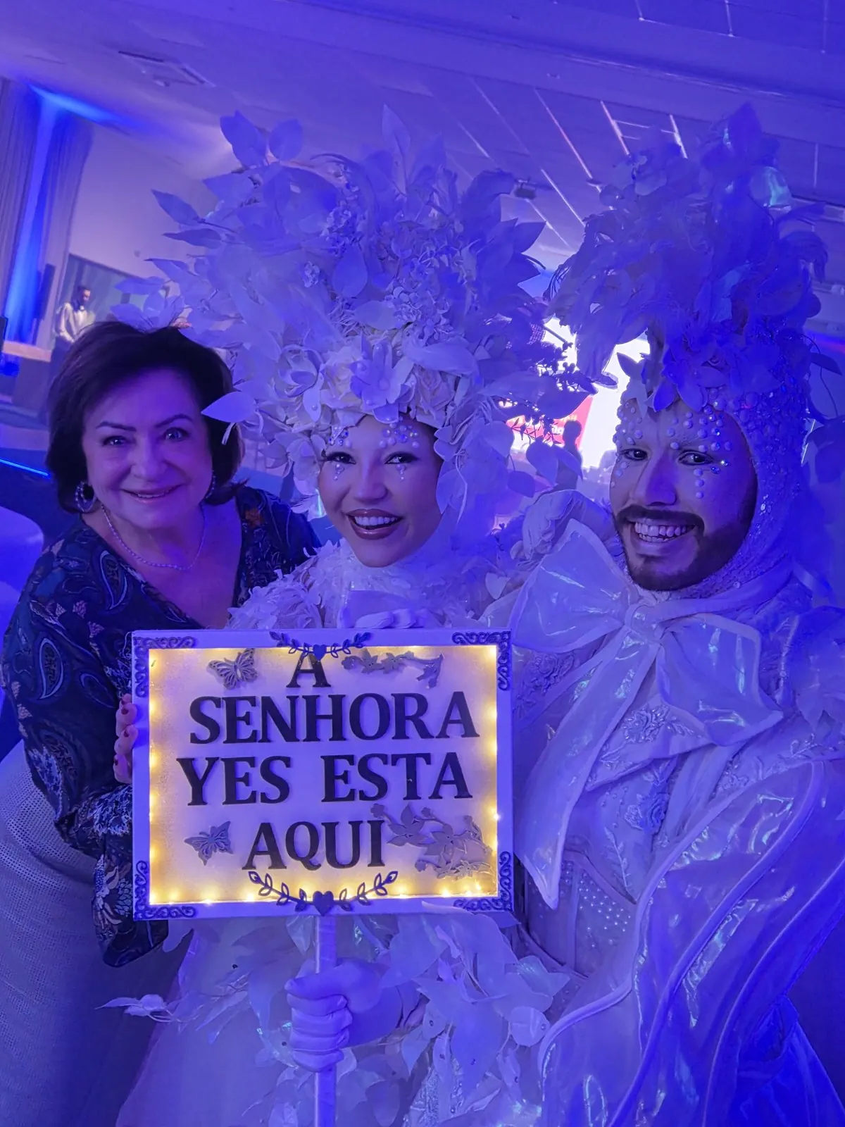 Sueli no lançamento de A Senhora Yes!
