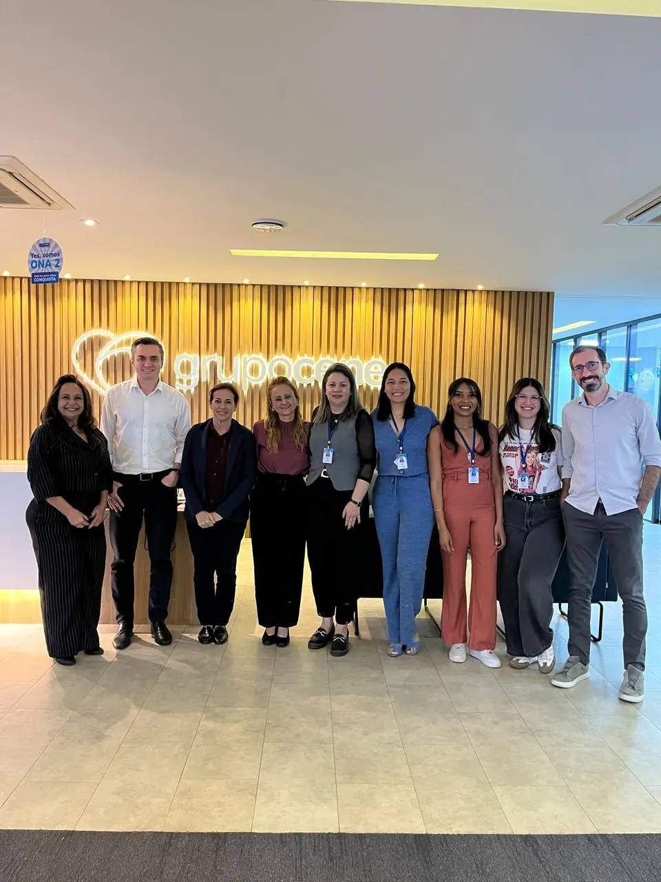 Equipe na recertificação ONA II